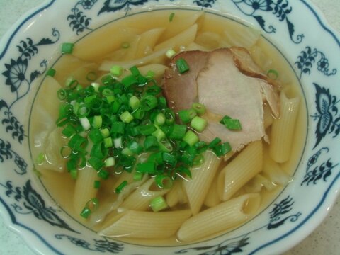 醤油ラーメン風スープパスタ